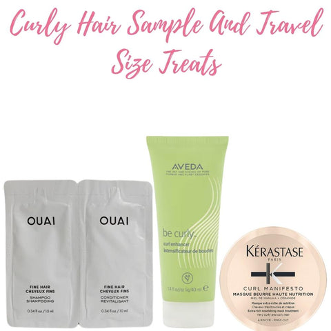 Curly Hair Sample and Travel Size Treats