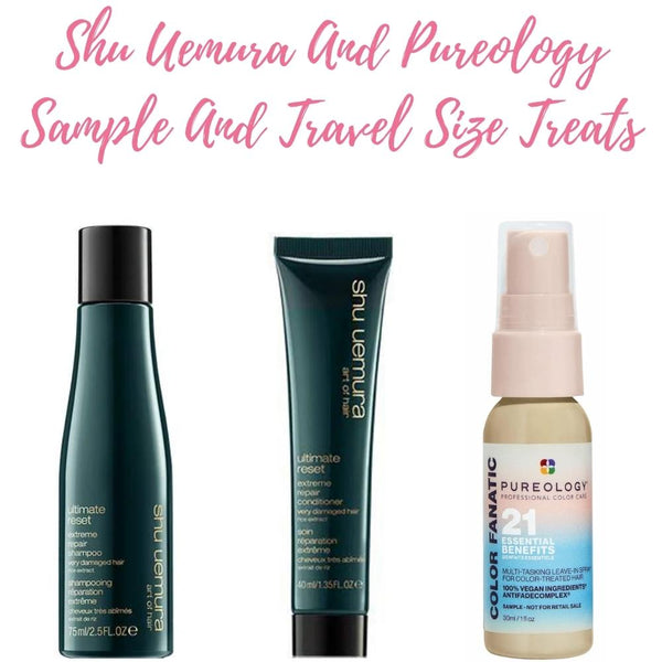 Shu Uemura and Purology Sample and Travel Size Treats