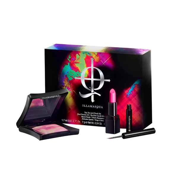 Illamasqua Lip, Eye & Cheek Set