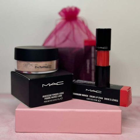MAC Iridescent Powder/Loose & Versicolour Varnish Cream Lip Stain Set