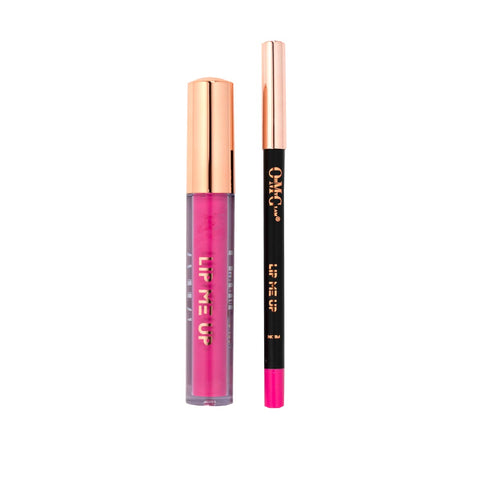 LIP ME UP Matte Liquid Lipstick & Lip Liner - Bubble Gum