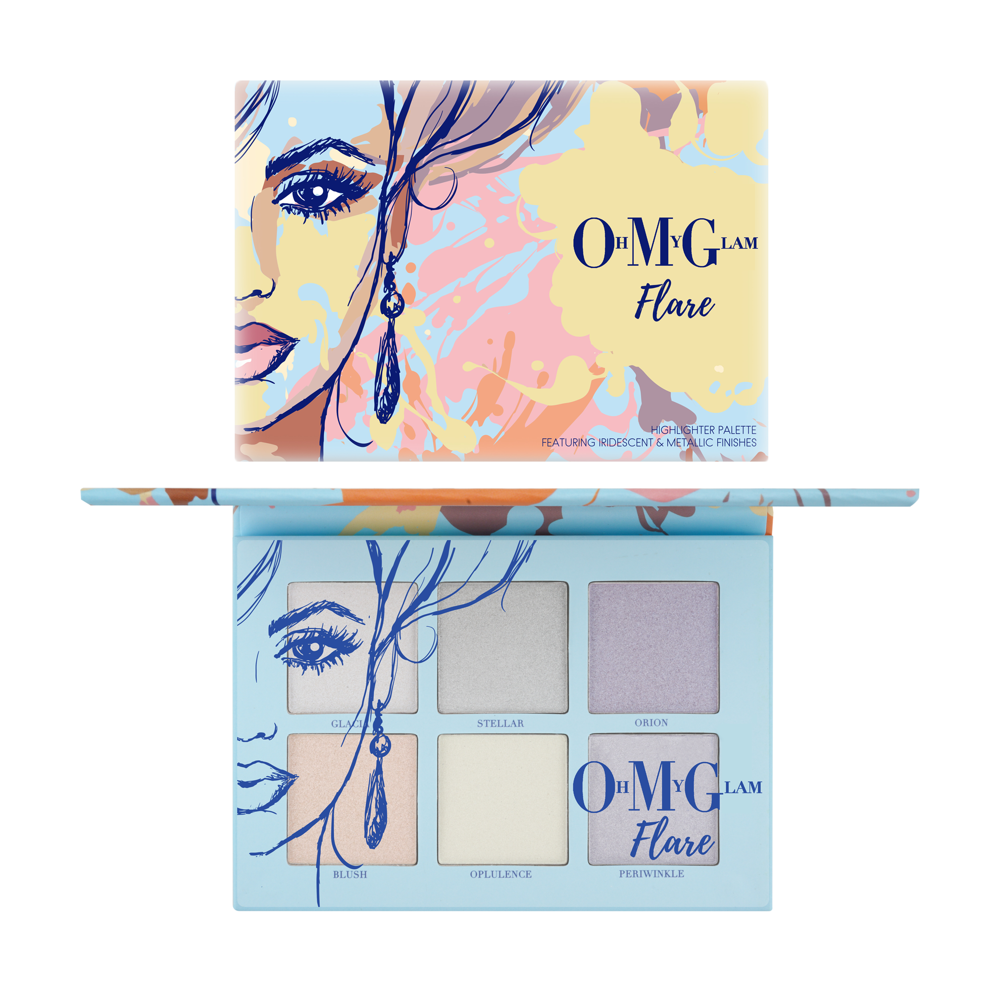 Oh My Glam Flare Highlighter Palette